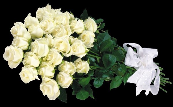 Букет белых роз