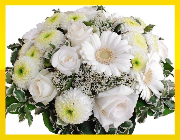 Букет белых роз