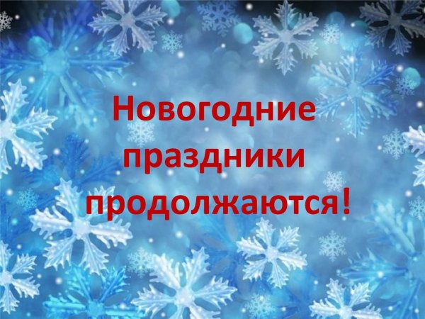 Новогодние праздники продолжаются