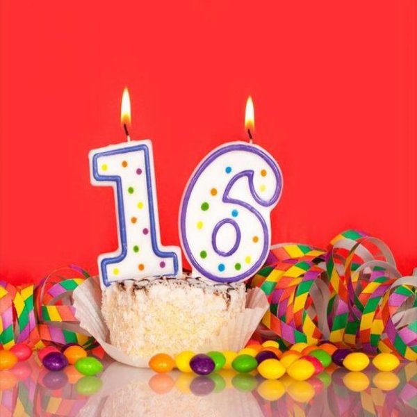 С днём рождения 16 лет