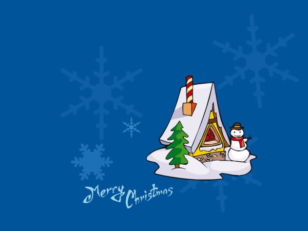 Рождественская открытка Минимализм