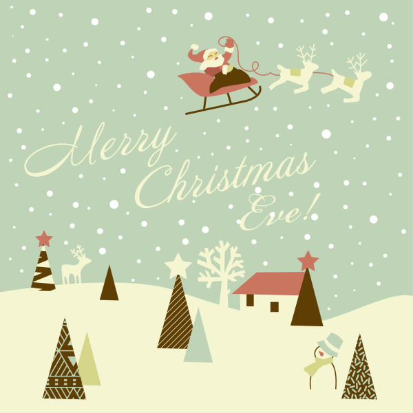 Стильные новогодние постеры