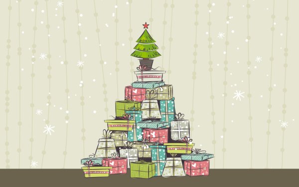 Новогодняя открытка креативн