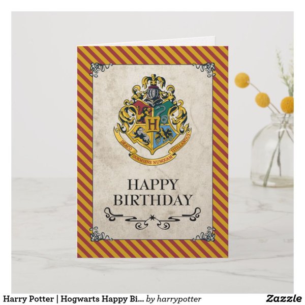 Поздравительная открытка в стиле Гарри Поттера