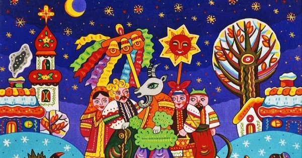 Ночь перед Рождеством иллюстрации Коляда