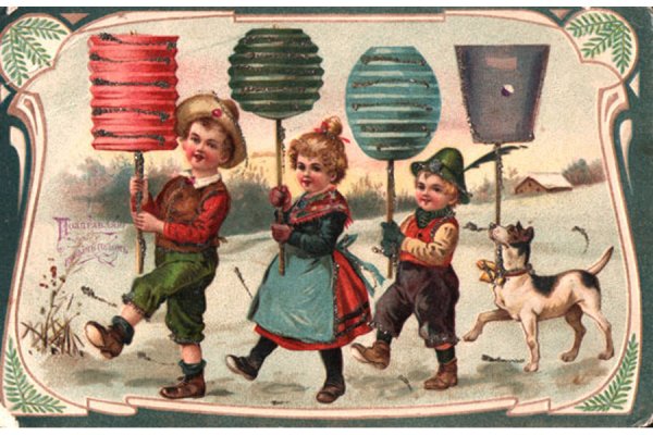 Старинные новогодние открытки