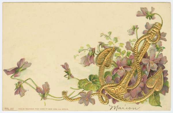 Открытки с днем рождения в стиле Модерн