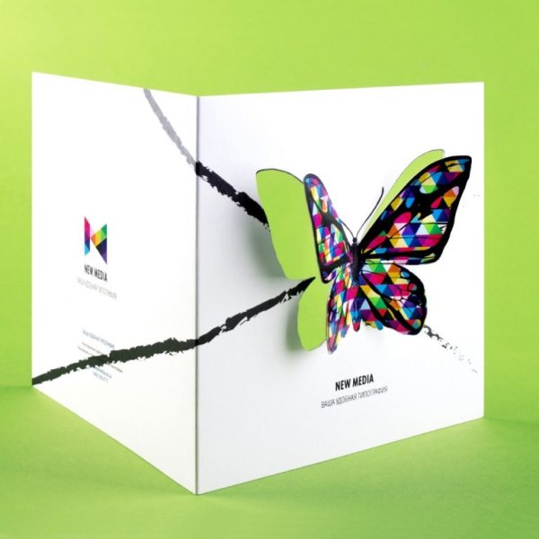 Современные дизайнерские открытки