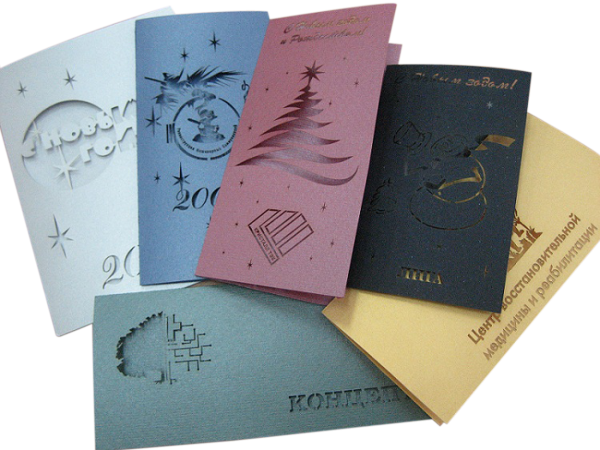 Открытка на дизайнерской бумаге