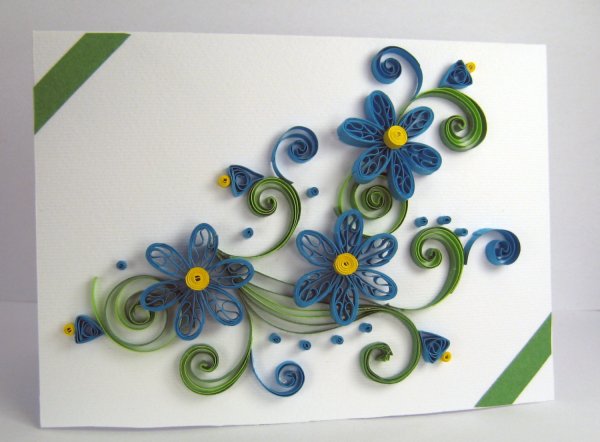Открытка в технике квиллинг для начинающих