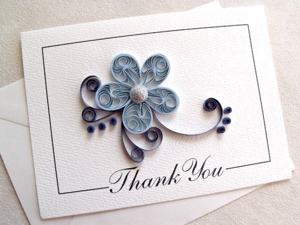 Мини открытка квиллинг