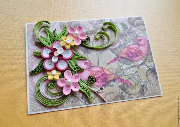 Квиллинг поздравительные открытки