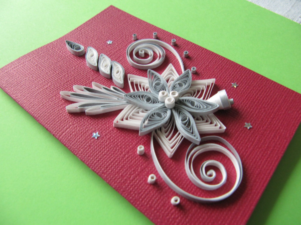 Открытки из квиллинга на новый год