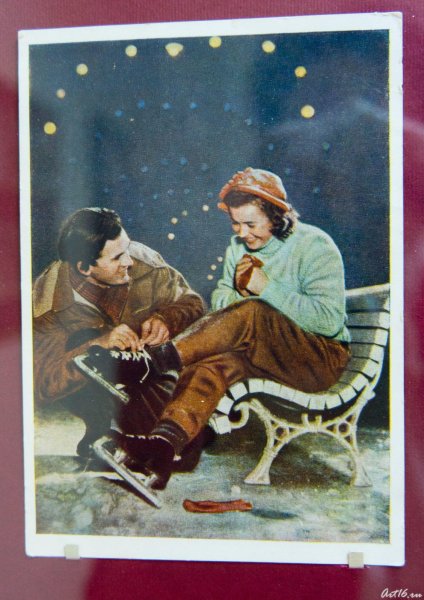 Новогодняя открытка 1950