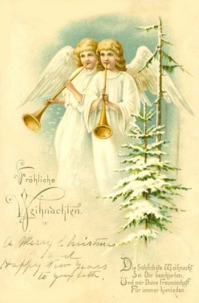 Дореволюционные открытки с Сочельником