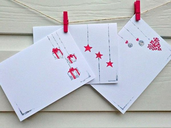 Лёгкие открытки на новый год