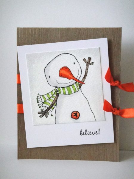 Идеи для открыток на новый год легко