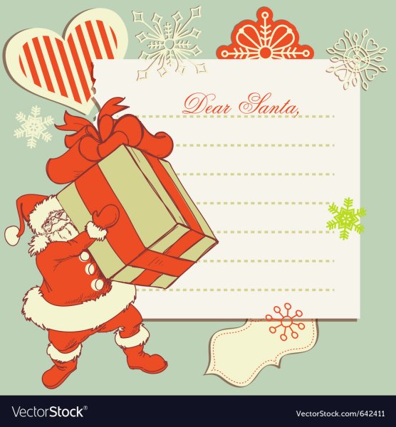 Письмо деду Морозу на английском языке