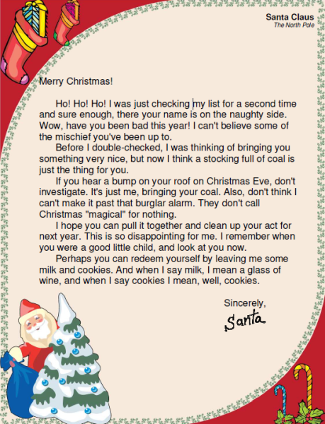 Letter for Santa образцы