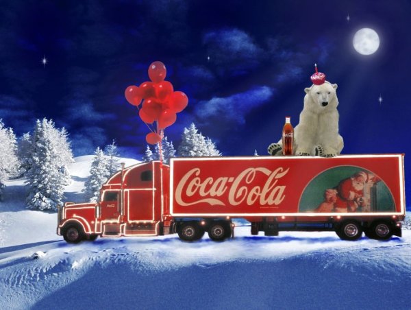 Новогодние Грузовики Coca-Cola