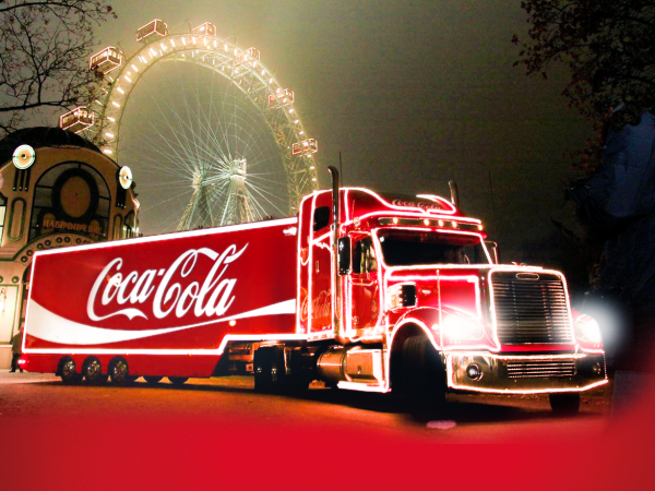 Новогодний грузовик Кока-кола