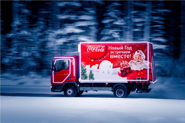Рождественский грузовик Coca-Cola