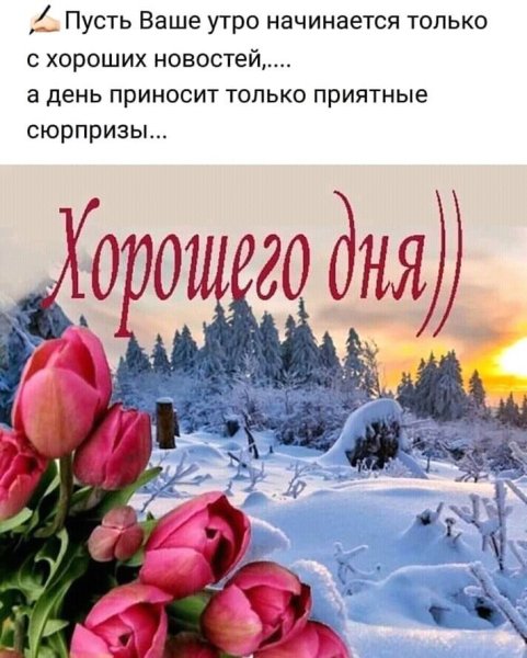 Доброго зимнего утра и хорошего дня