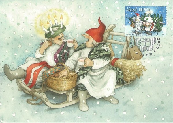 Художник Инге Лоок Рождество