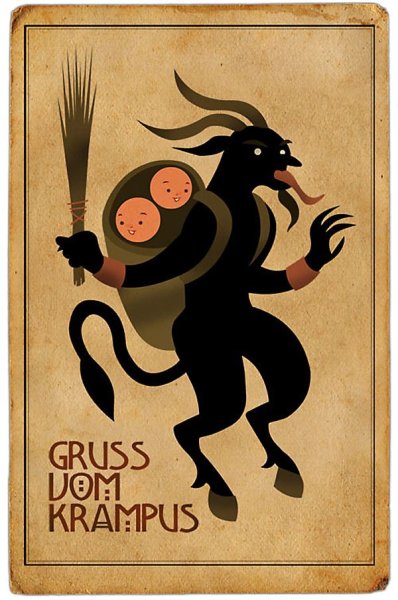 Крампус Германия Рождество