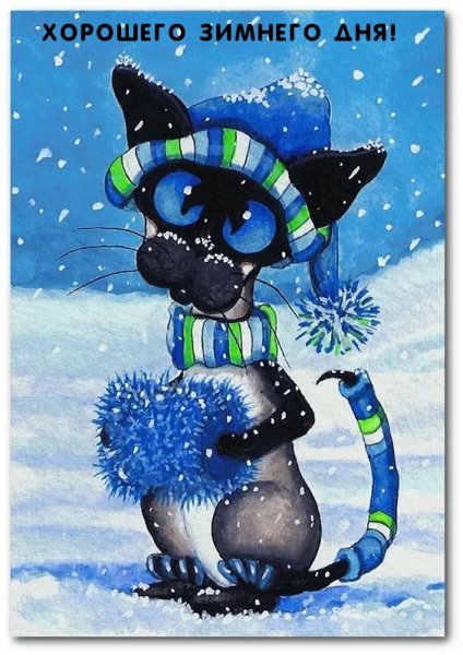 Открытка «холодно»