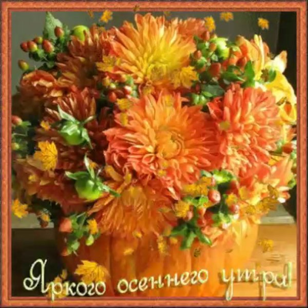 Гиф осенние цветы