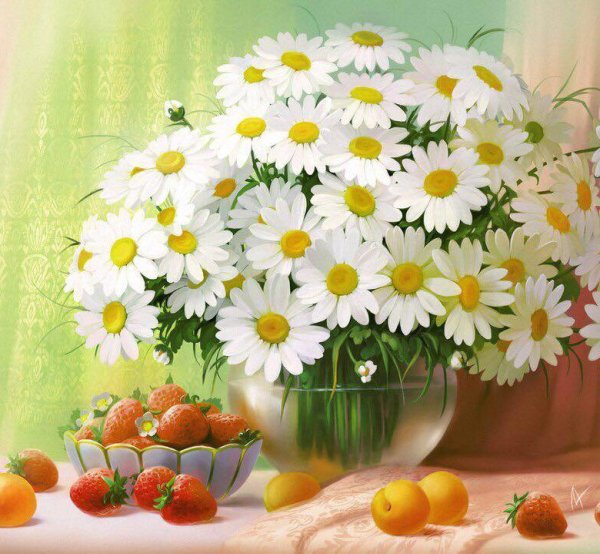 С днём рождения ромашки