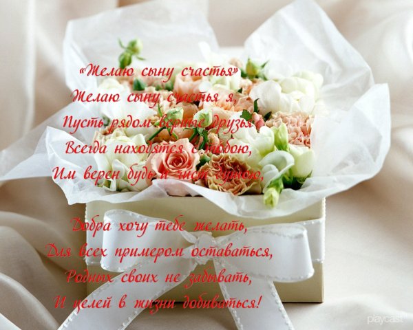 Поздравления с днём рождения сына