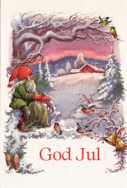 Норвежские открытки с Рождеством