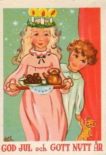 Santa Lucia открытки Винтаж