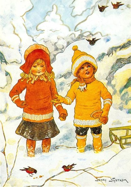 Йенни Нюстрем Рождественские открытки