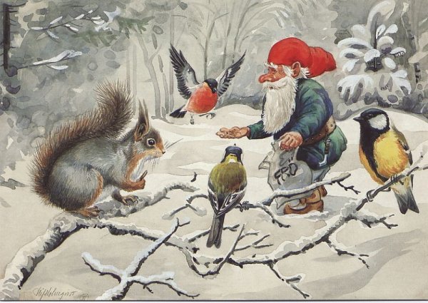 God Jul открытки на норвежском