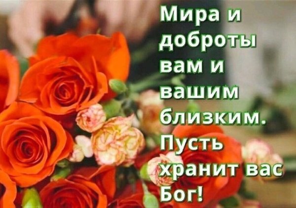 Мира и добра вам и вашим близким