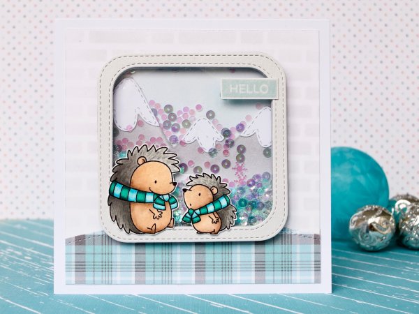 Скрап открытка шейкер