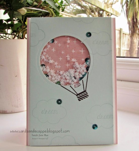 Открытка с шейкером Скрапбукинг