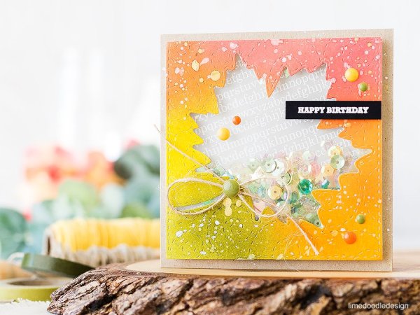 Детская открытка с шейкером