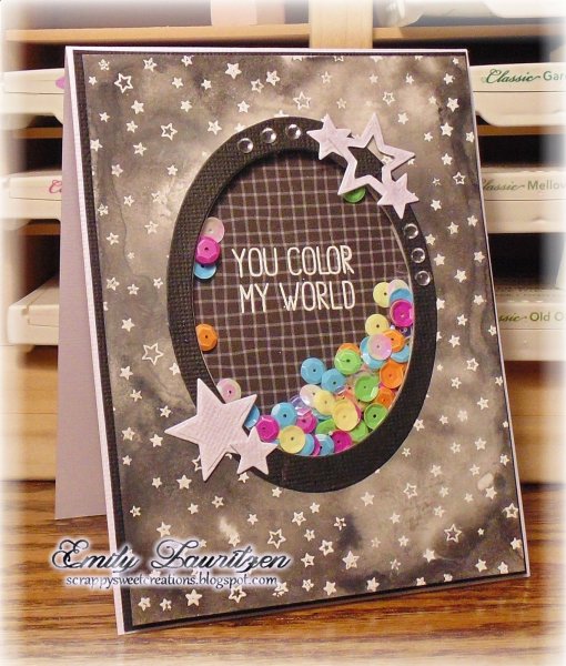 Открытка с шейкером Скрапбукинг