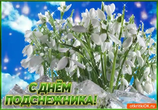 Весенний букет подснежников