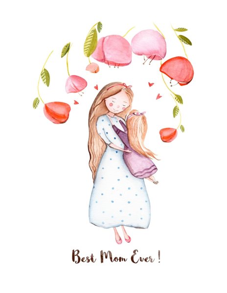 Открытка для мамы рисунок