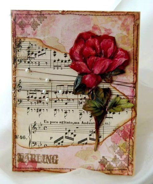 Открытки в технике декупаж