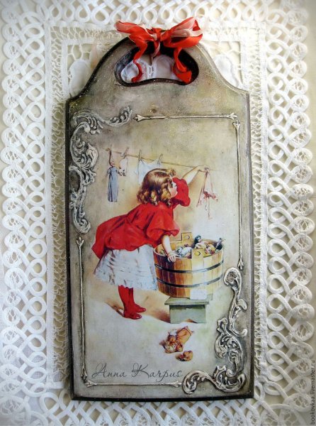 Декупажные карты в стиле ретро