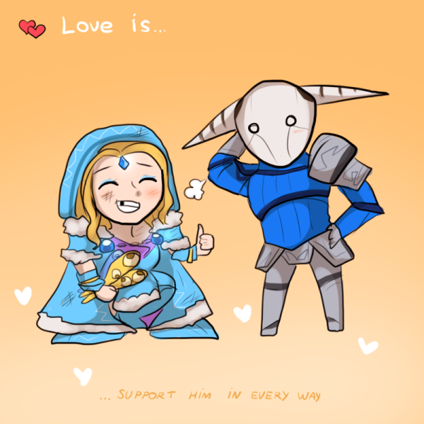 Валентинки из доты