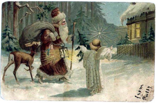Старинные новогодние открытки