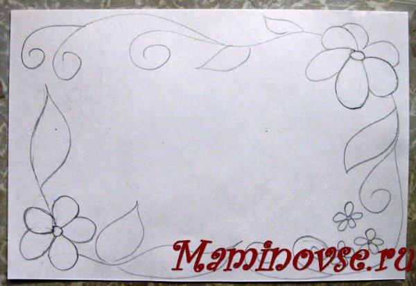 Рисунок на восьмое марта карандашом