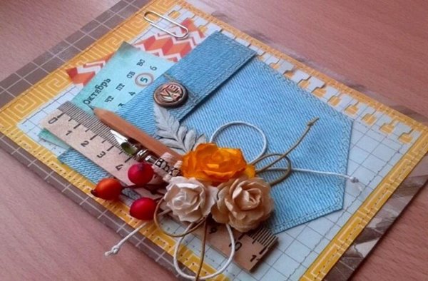 Открытка для учителя